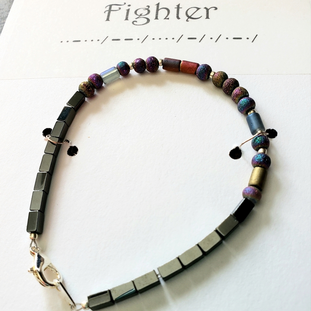 Artisan Made Morse Code Bracelet  NWT - Picture 3 of 3